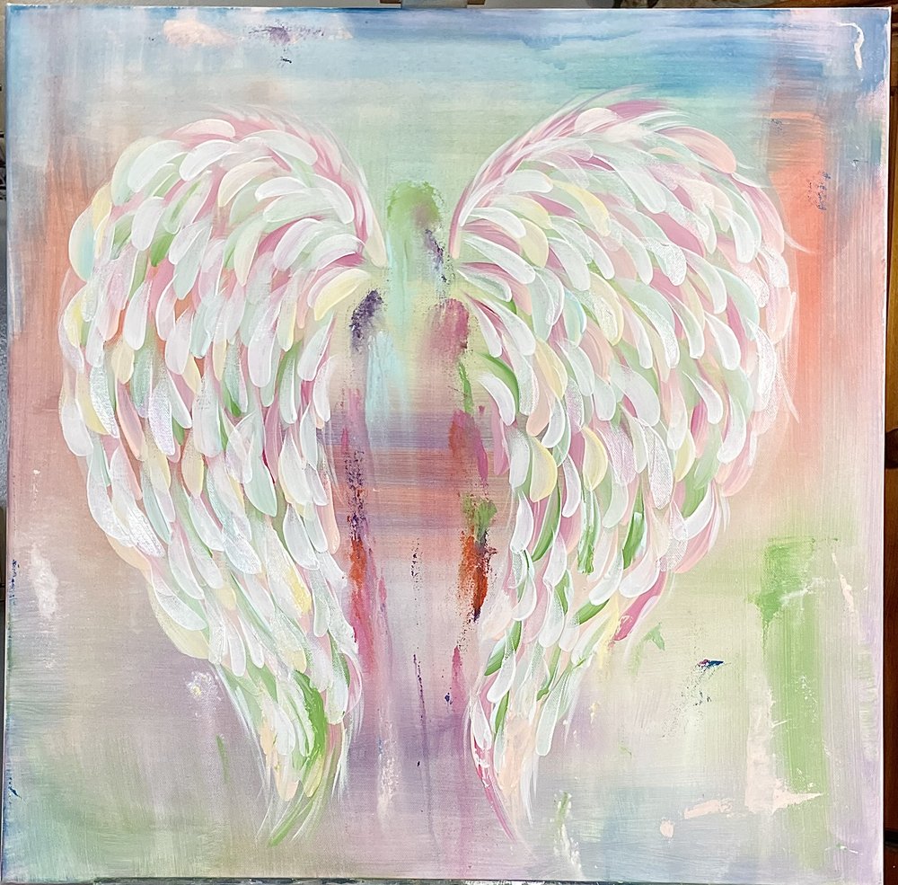 Pastel Wings Painting