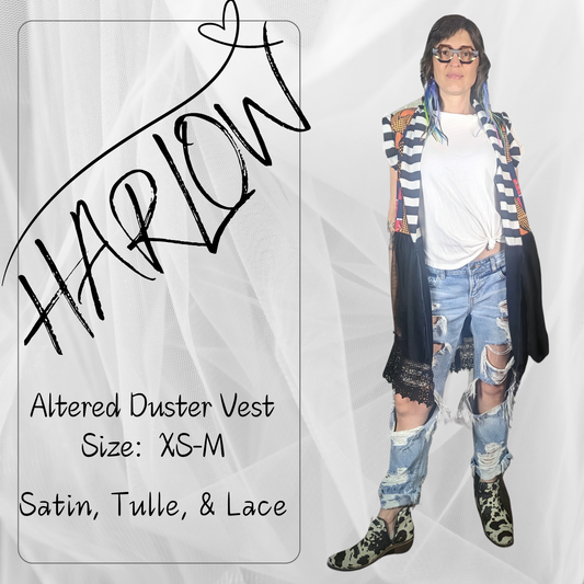 Harlow - Satin Duster Vest