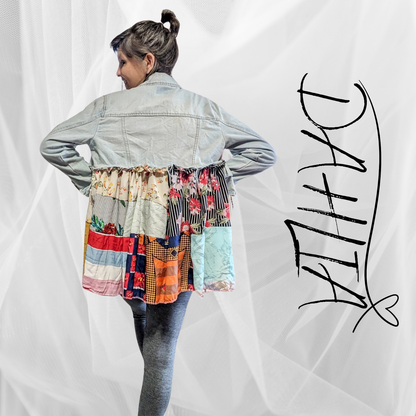 Dahlia - Altered Denim Jacket with Duster