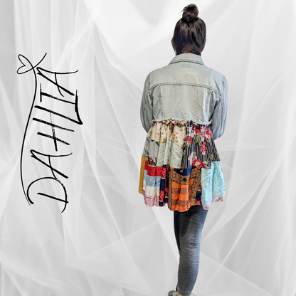 Dahlia - Altered Denim Jacket with Duster