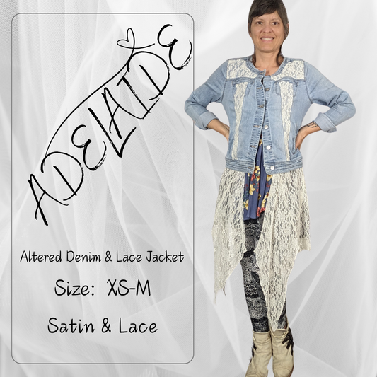 Adelaide - Denim & Lace Jacket