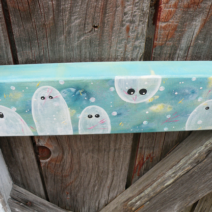Ghostie Gang - Hand Painted Shelf Sitter