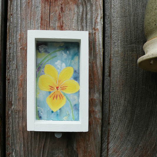 It Just Takes One - Hand Painted Flower Shadowbox