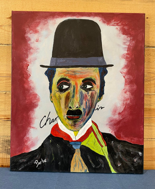“Charlie Chaplin” Original Acrylic Painting