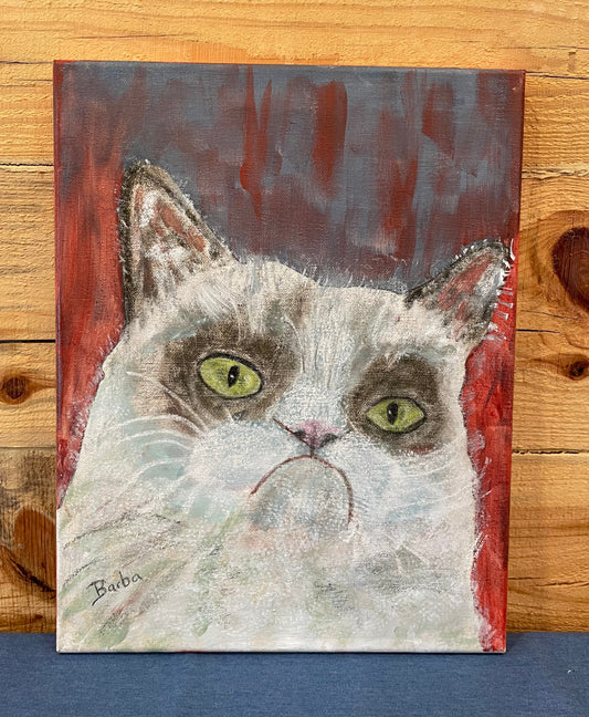 “Grumpy Cat” Original Acrylic Painting