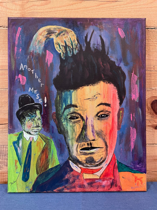 “Oliver and Stan” Original Acrylic Painting