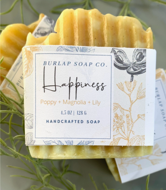 Happiness Poppy + Magnolia + Lily Handcrafted Soap