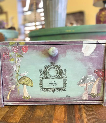 Hand Painted Bread Box