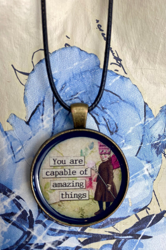 You Are Capable Fairy Pendant