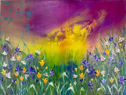 A Field of Flowers Canvas