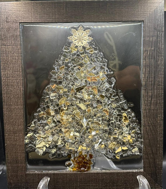 O’ Christmas Tree Glass and Resin Art