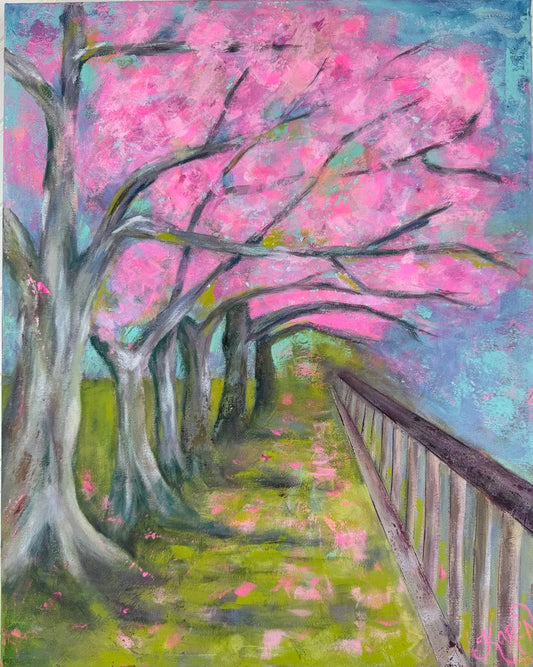 Pink Trees Canvas