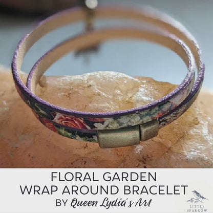 Floral Garden Wrap Around Bracelet