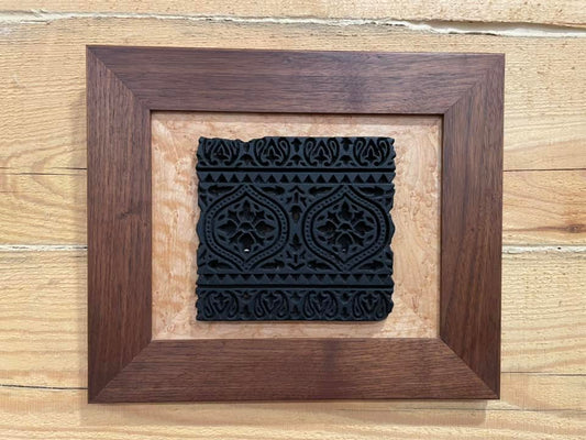 Framed Print Block From India 10 1/2” x 12 1/2”